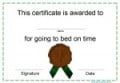 Award certificate