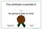 Award certificate