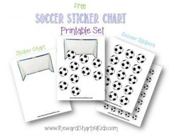 soccer printable sticker chart set
