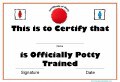 I am potty trained