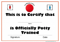 I am potty trained