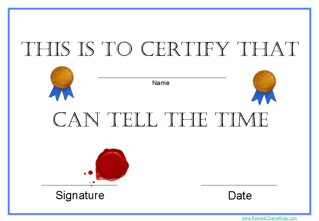 Learn to tell the time