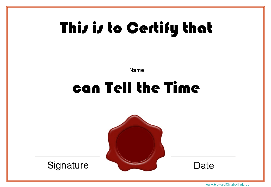 teach children to tell the time