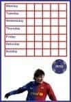 Soccer reward chart