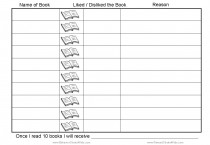 Chart to encourage reading Chart to encourage reading