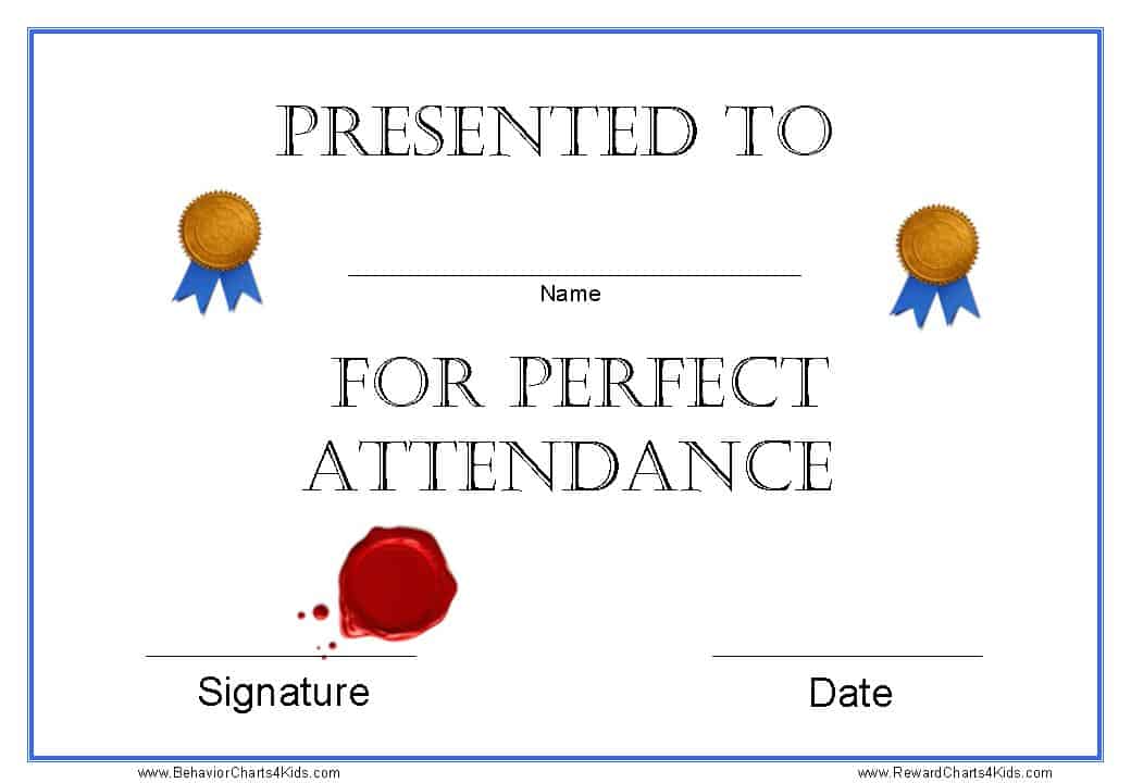 Attendance Certificate