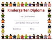 Kindergarten certificates Kindergarten certificates