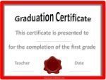 Graduation certificates Graduation certificates