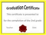Graduation certificate Graduation certificate