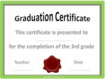 School graduation certificates School graduation certificates