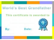 Best Grandfather Certificate
