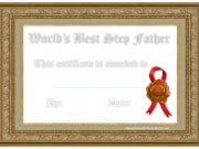 Best stepfather certificate