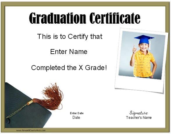 graduation certificate template