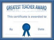Teacher of the Year