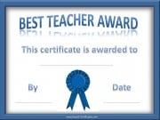 Teacher of the Year Award