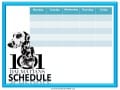 Printable school schedule
