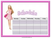 Barbie class schedule Barbie class schedule