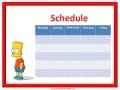 Bart Simpson Class Schedule