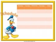 Donald Duck Class Schedule Donald Duck Class Schedule