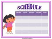 Dora Weekly Schedule