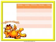 Garfield Weekly Schedule