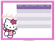 Hello Kitty School Schedule Hello Kitty School Schedule