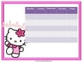 Hello Kitty Class Schedule