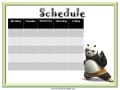 Kung Fu Panda Class Schedule