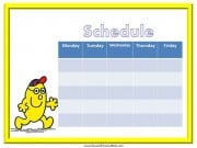 Mr Brave Weekly Schedule