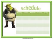 Shrek Class Schedule Shrek Class Schedule