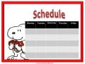 Snoopy Class Schedule