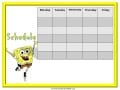 spongebob class schedule