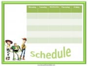 Toy Story Class Schedule Toy Story Class Schedule