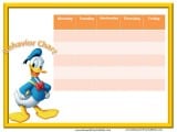 Donald Duck Behavior Chart