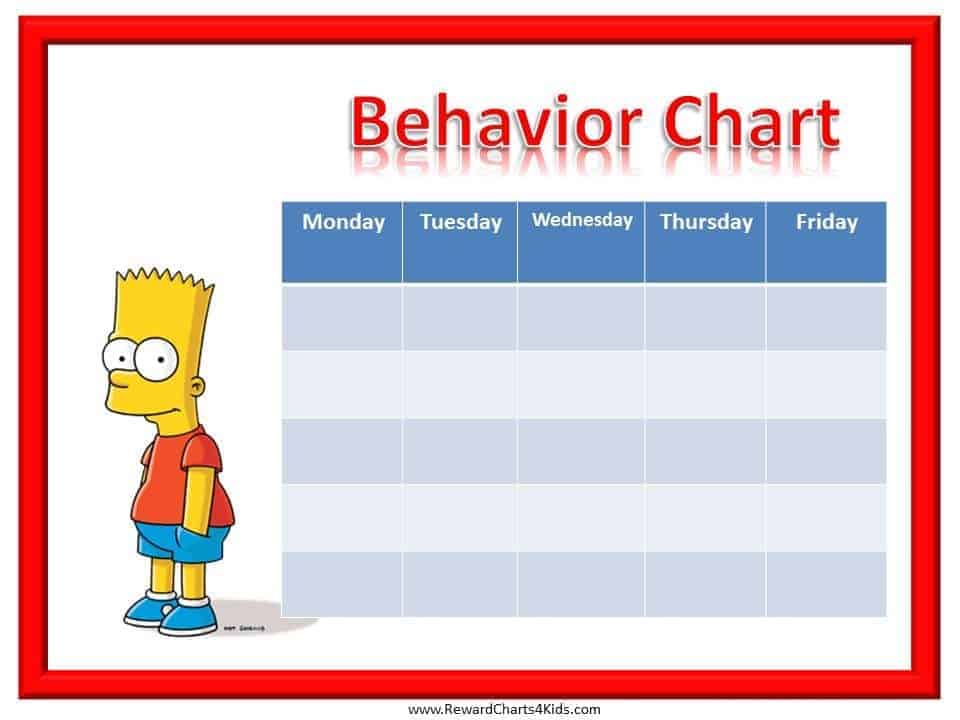 free-behavior-charts