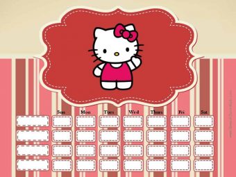 Hello Kitty behavior chart