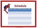 Spiderman Class Schedule