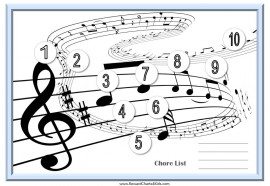 Musical chore charts