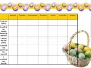 Easter potty training chart
