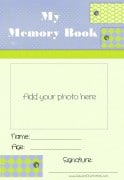 Memory Book Cover with a photo