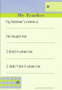 All about your teacher (for male teachers)