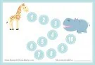 Behavior chart with a hippo and giraffe