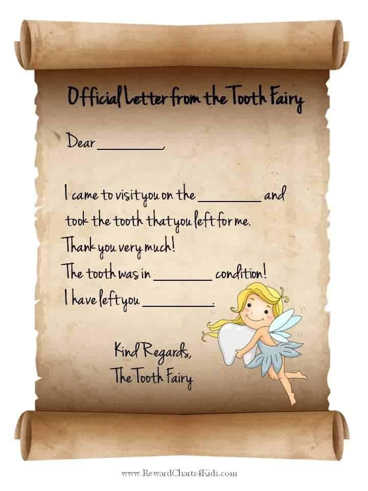 How To Make A Tooth Fairy Letter