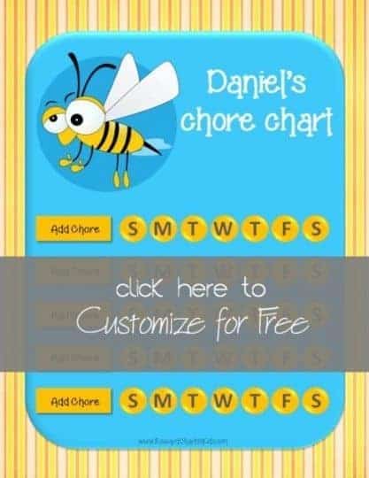 chore chart for children
