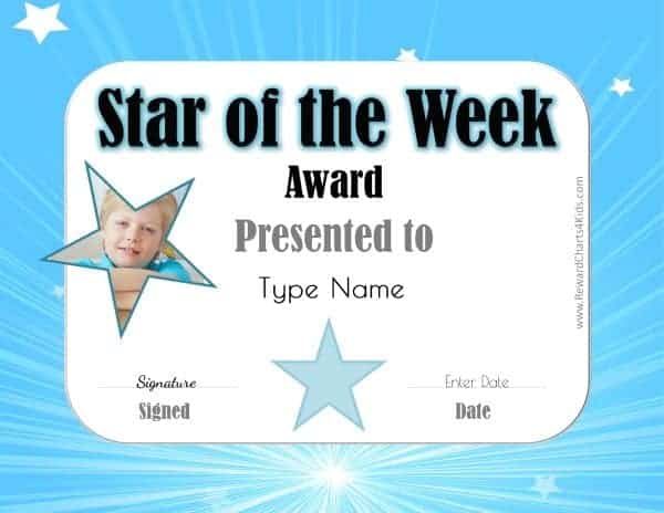 star of the week poster