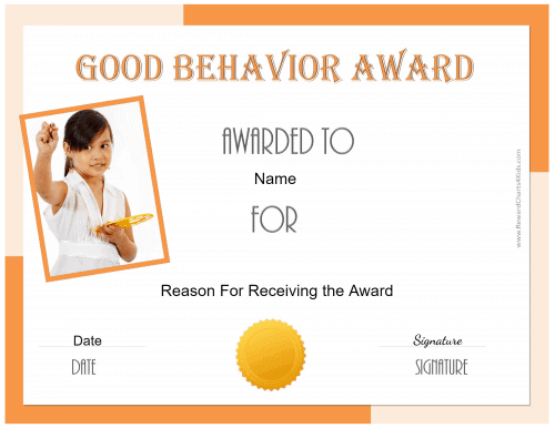 Certificates for kids with your own photo