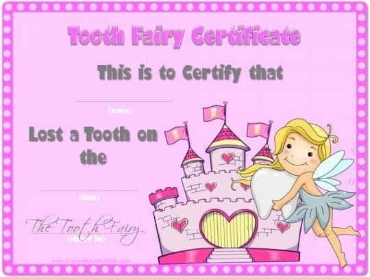 tooth fairy note