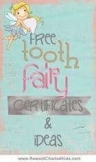 Tooth Fairy Certificate & Letter