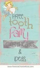 Tooth Fairy Certificate & Letter