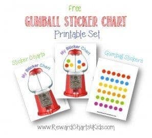 Printable sticker chart